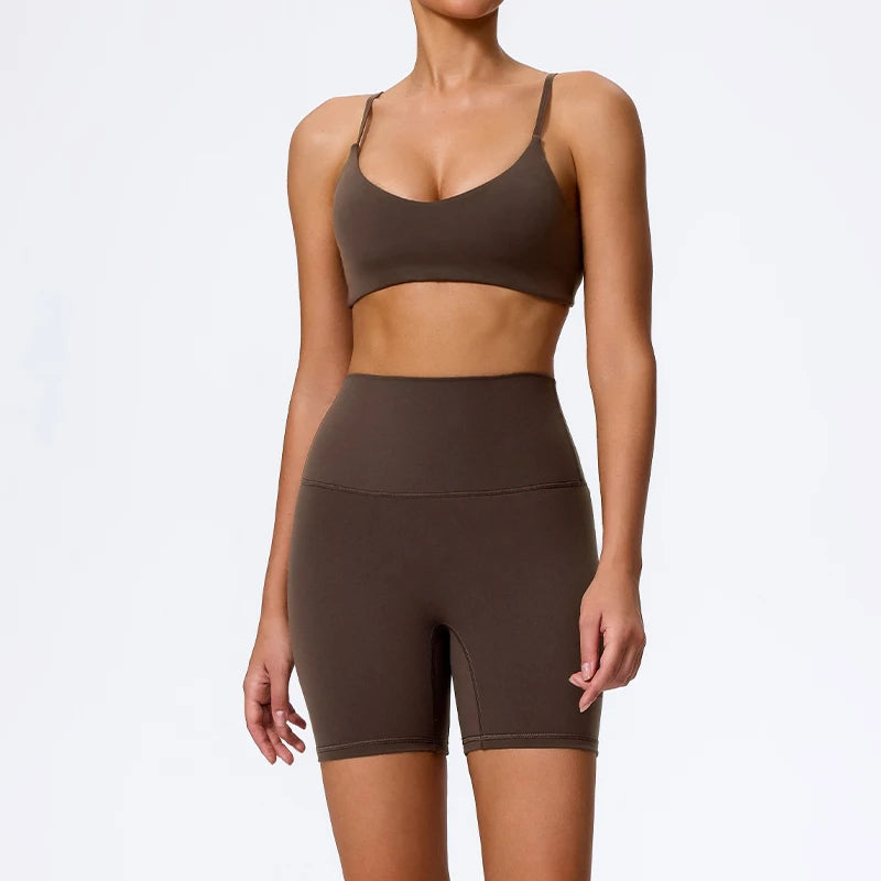 Ctenkevet Summer Women 2Pcs Sleeveless Sports Set Female Gym