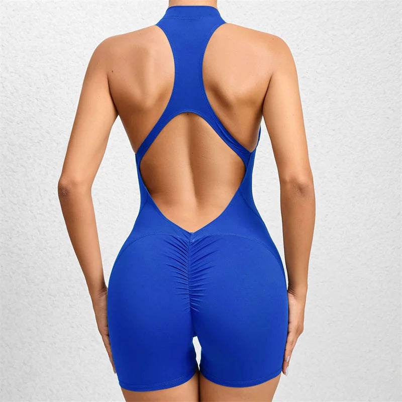Backcut Bliss Zip-Up Romper
