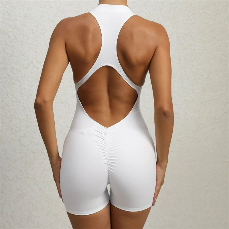 Backcut Bliss Zip-Up Romper