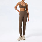 Ctenkevet Summer Women 2Pcs Sleeveless Sports Set Female Gym